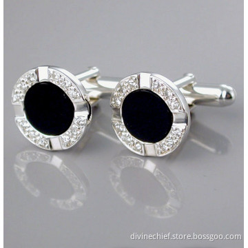 Fashion High End Men Suit Shirt Cufflinks Silver